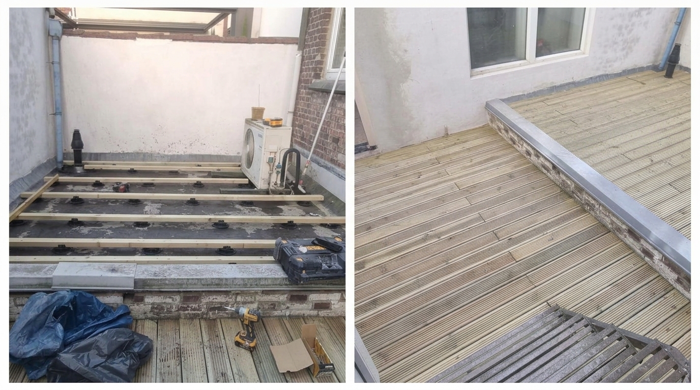 Vlonder / terras aanleg